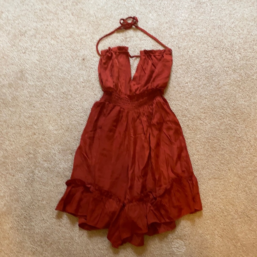 Nasty Gal Rust Romper